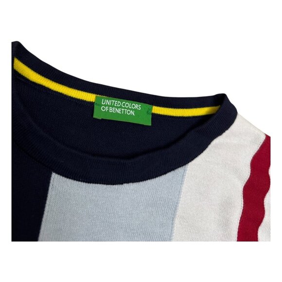 UNITED COLORS OF BENETTON Cotton Business Casual Designer Sweater Mens Medium - Picture 2 of 5